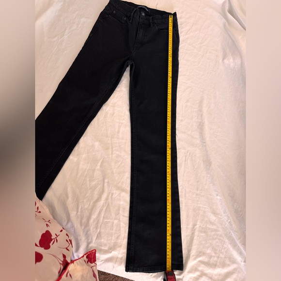 Calvin Klein Black Straight-Leg High-Rise Jeans - Size 27 - Picture 6 of 9